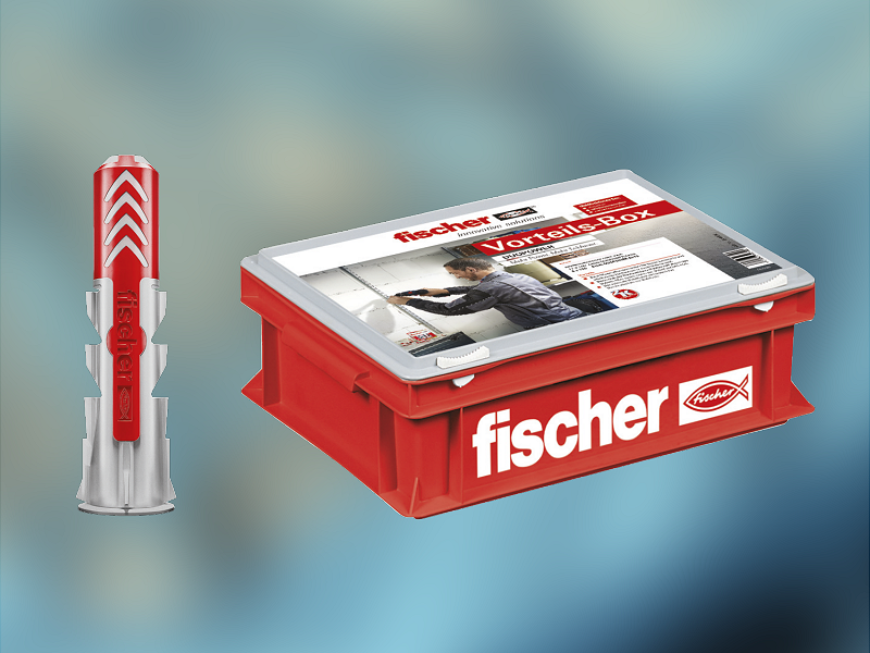 Интеллектуальный пластиковый дюбель fischer DUOPOWER