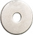 Шайба WASHER U (1.5x7.5x30 мм), оцинкованная сталь